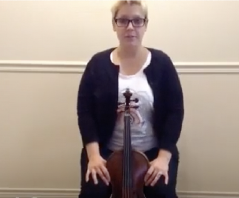 Seated Viola Stretches