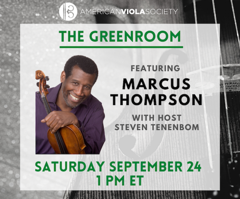 September 24 – AVS Greenroom with Marcus Thompson
