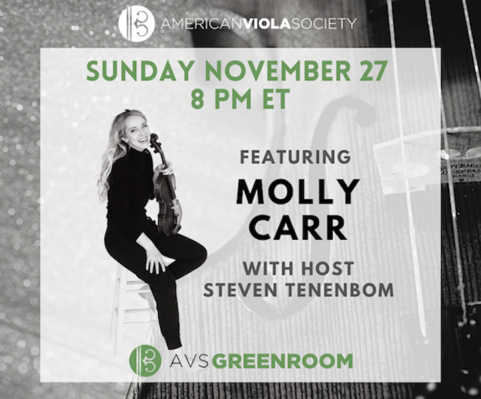 AVS Greenroom with Molly Carr