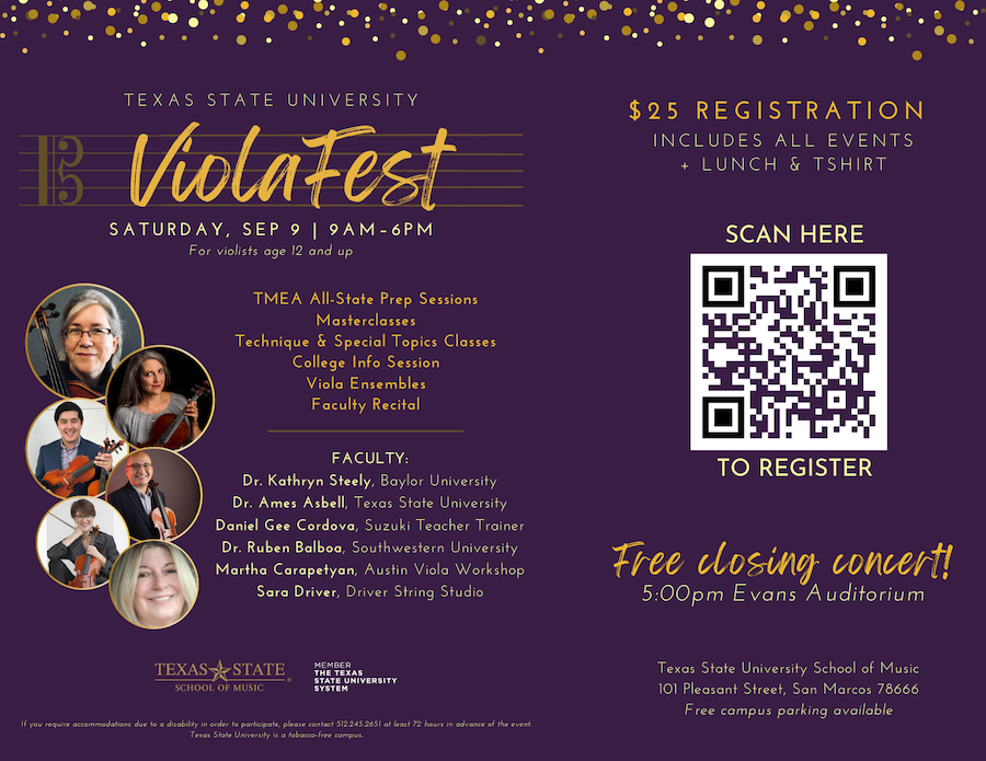 Txst Violafest Postercard Smaller