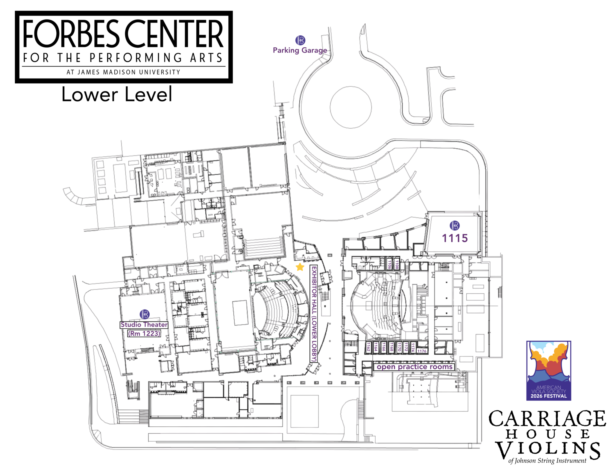 2026 AVS Festival Map - Welcome to the American Viola Society!